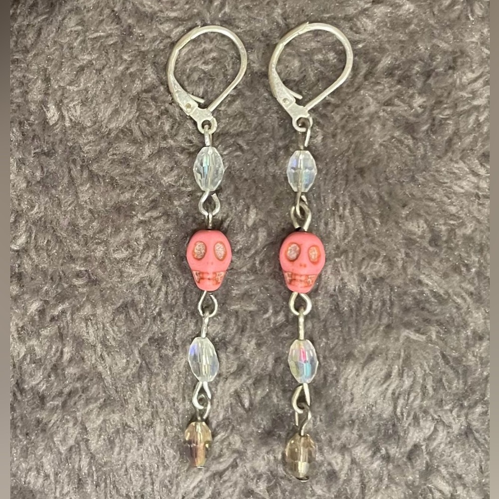 Handmade Skull Earrings